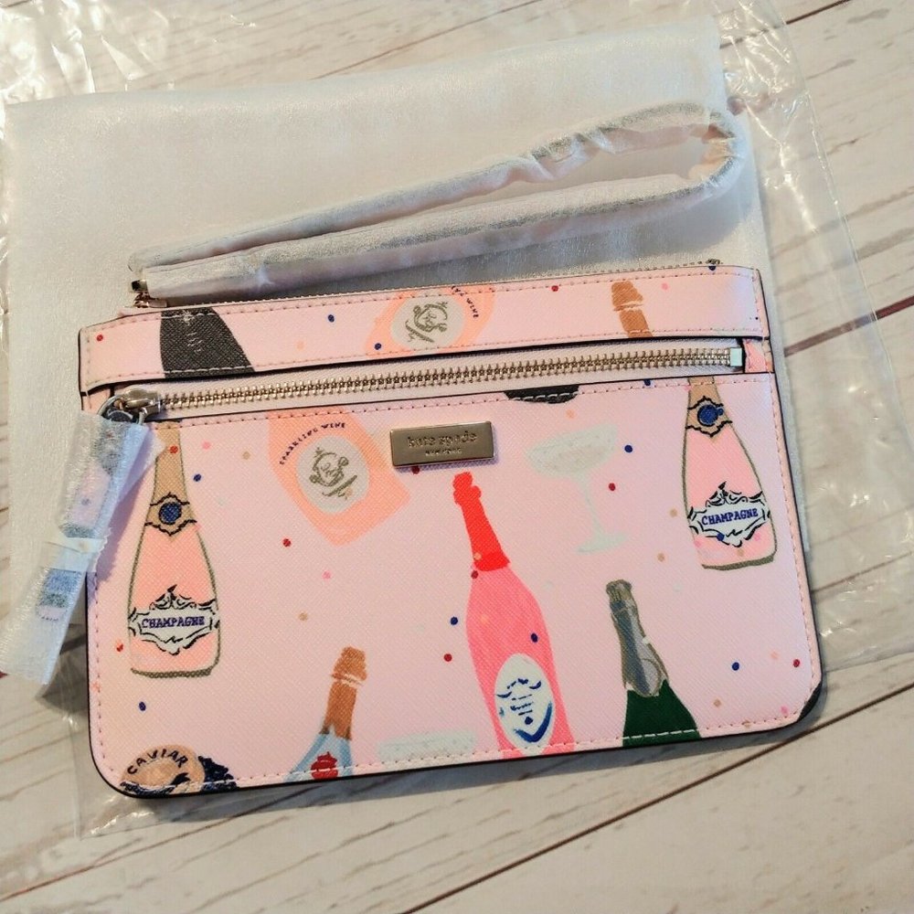 Kate Spade Shore Street Champagne Tinie Wristlet